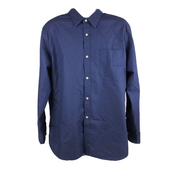 Banana Republic Other - Banana Republic Men's Non Iron Slim Fit Button Up Shirt XXL Textured Dot Pattern